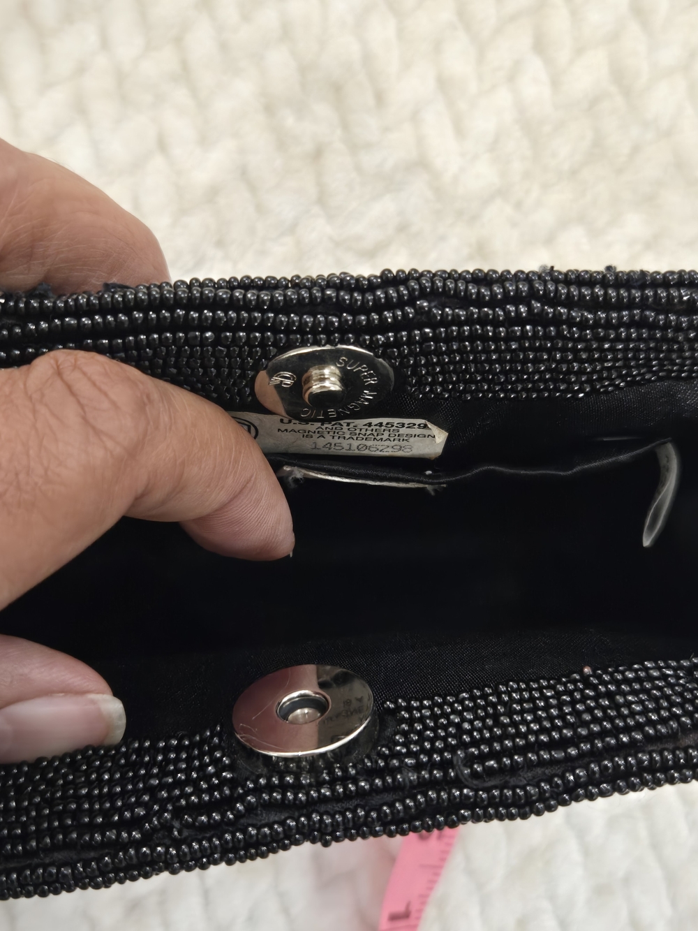 Cache Black Beaded Shoulder Bag - Picture 11 of 12